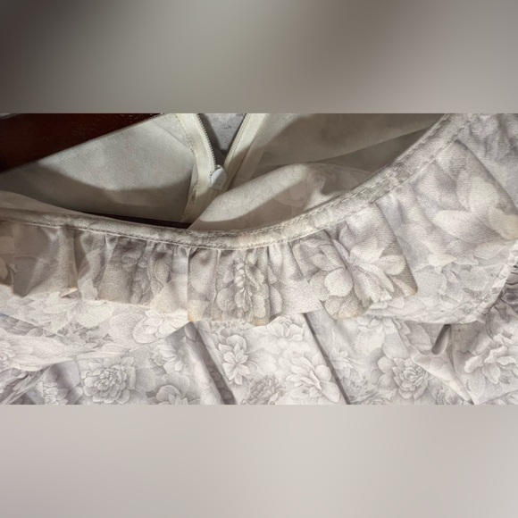 Batsheva Gray floral Ruffled midi dress - Picture 12 of 12